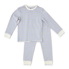 baby pyjama bretonse blauwe strepen Little Label
