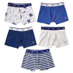 boxers shorts boys 5-pack blauw Little Label