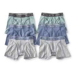 boxershorts 6-pack - groen blauw grijs Little Label