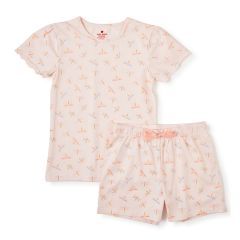 zomer pyjama meisjes roze libellen Little Label