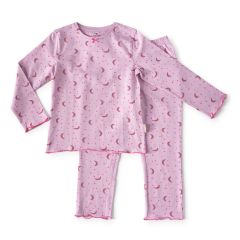 meisjes pyjama roze maan sterren Little Label