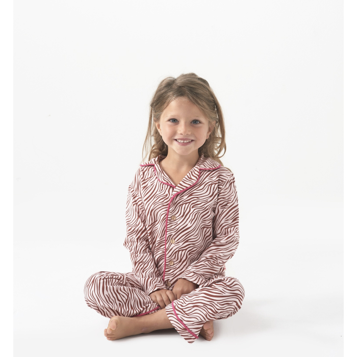 Derbevilletest Sobriquette vorm pyjama meisje zebra roze Little Label